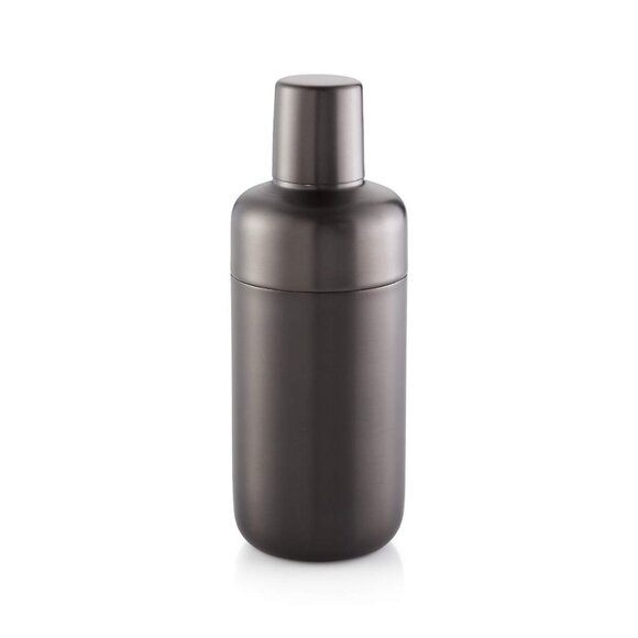 NWT Crate & Barrel Fenton Graphite Cocktail Shaker - Picture 1 of 4